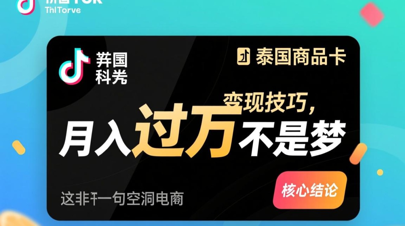 TikTok泰国商品卡如何变现?新手怎么做到月入过万? TikTok泰国商品卡如何变现