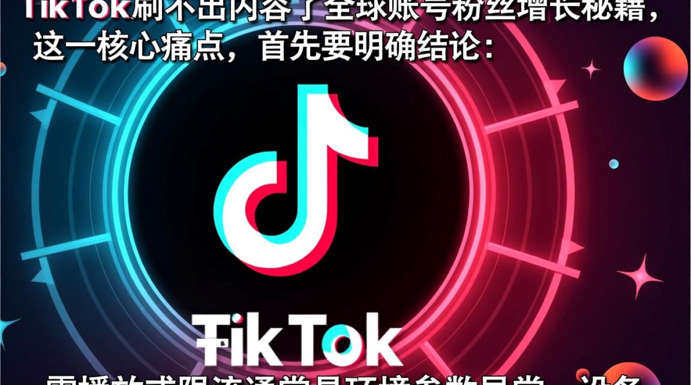 TikTok刷不出内容怎么办?全球账号如何快速涨粉? TikTok刷不出内容怎么办