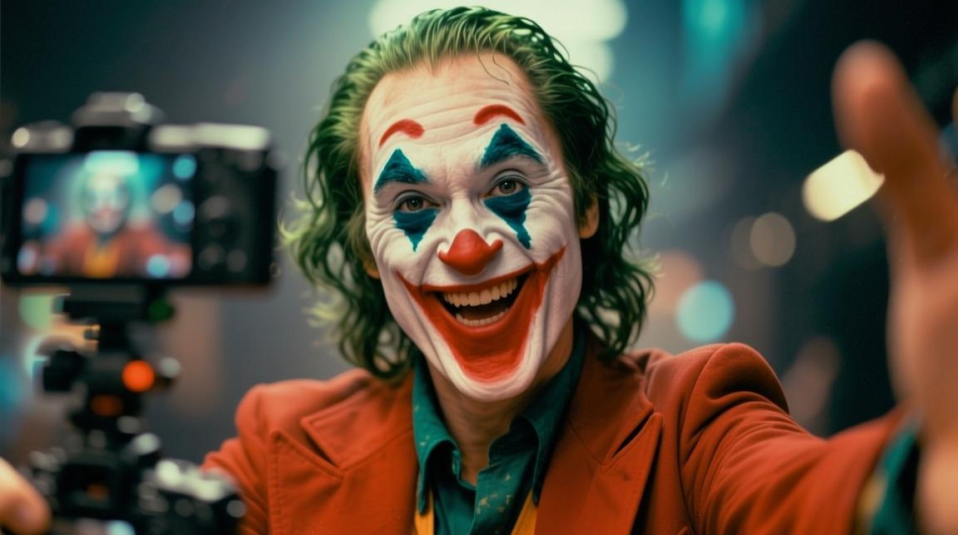 和小丑合拍的抖音怎么拍