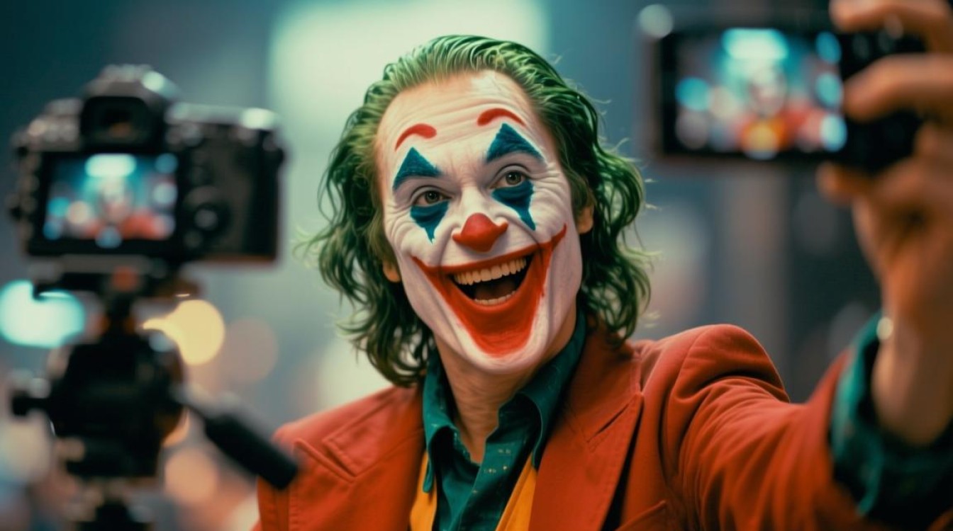 和小丑合拍的抖音怎么拍