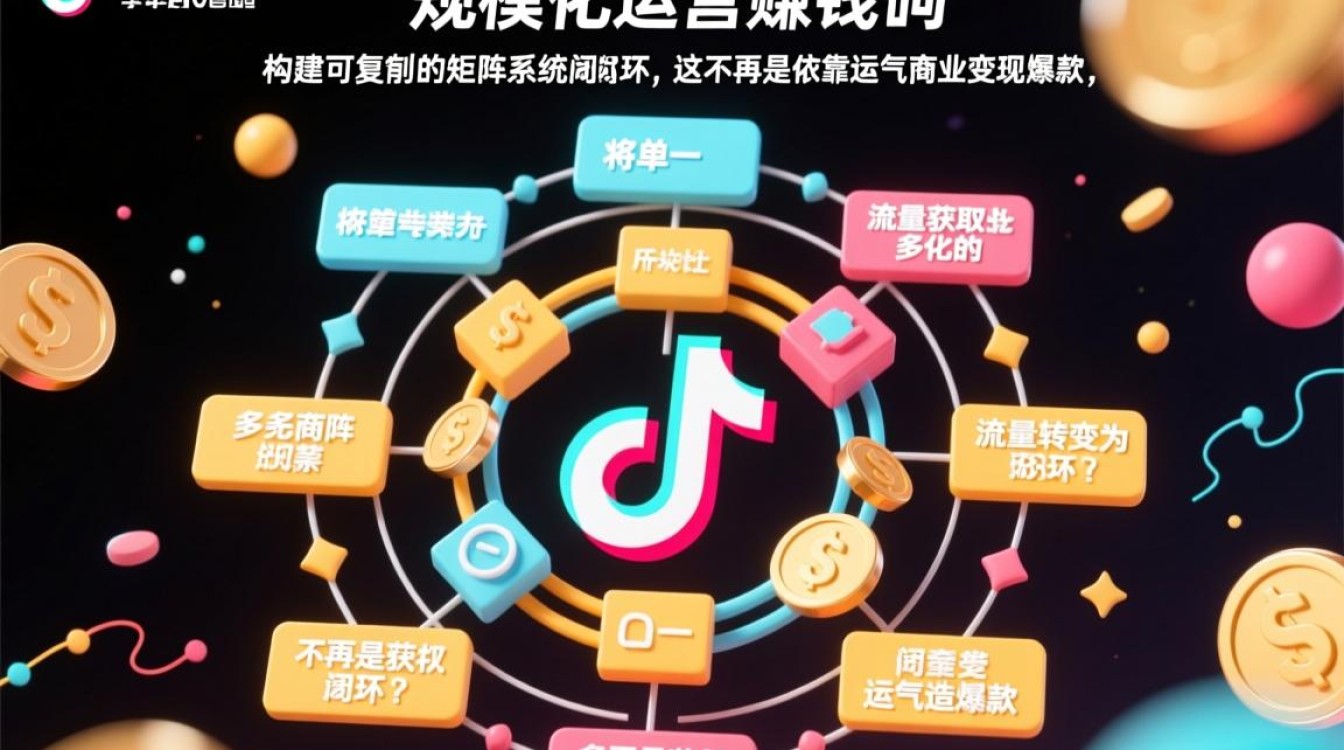 抖音规模化运营怎么赚钱