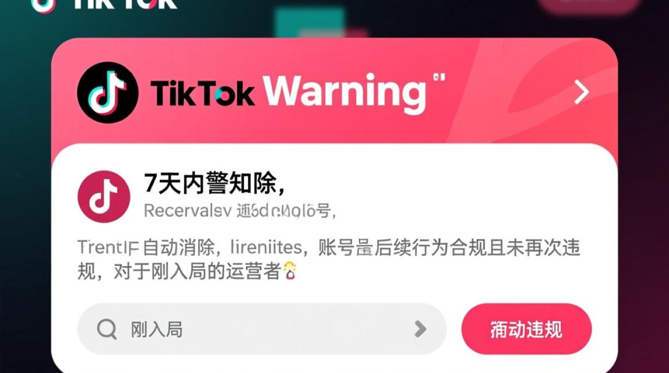 TikTok账户警告多久消除