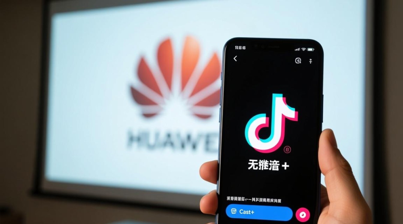 华为怎么投影抖音没声音