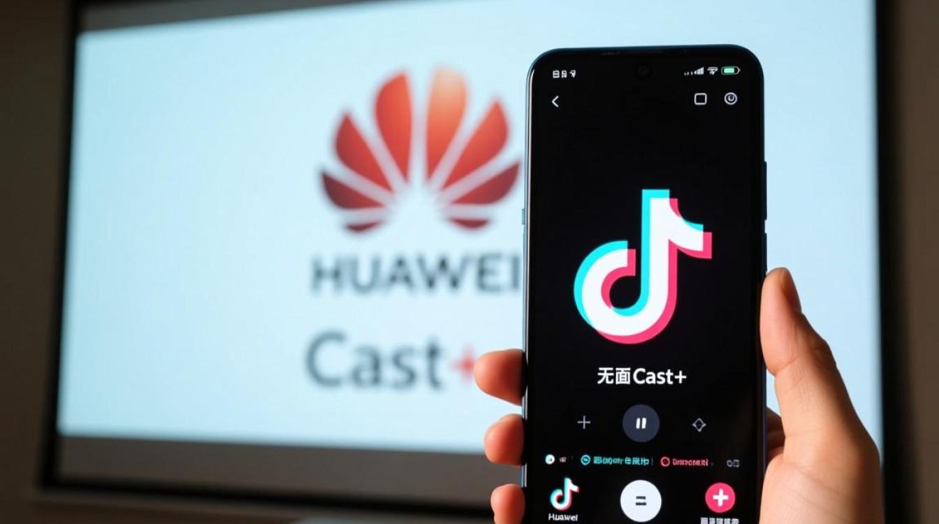 华为怎么投影抖音没声音