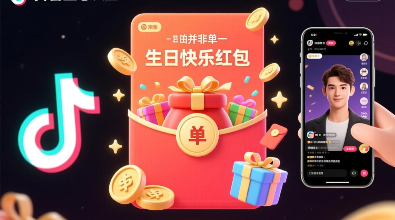 抖音怎么加生日快乐红包