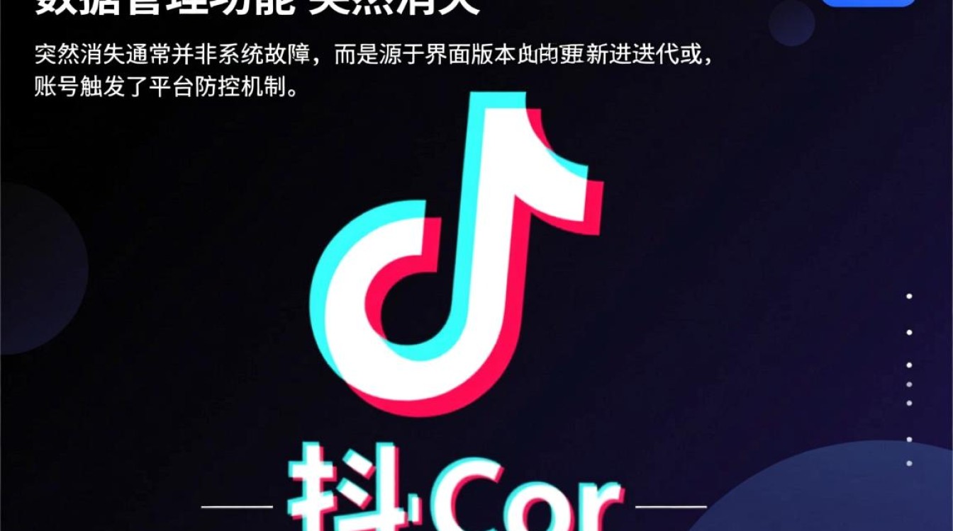 抖音怎么没数据管理了