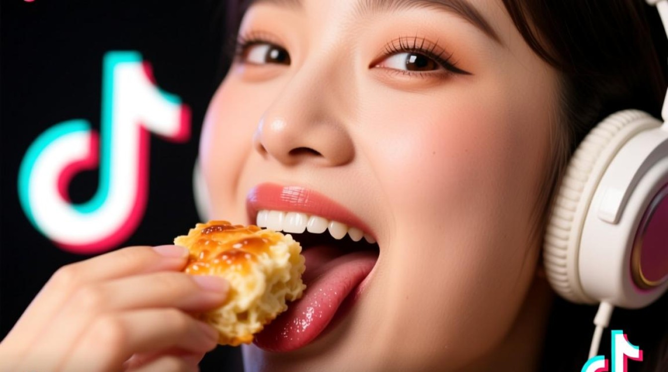 TikTok露嘴吃东西怎么火
