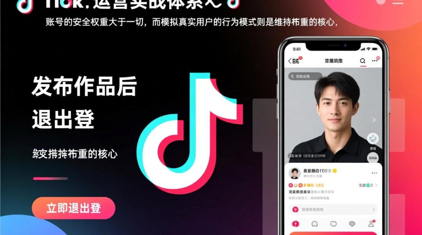 TikTok发作品后要退出登录吗