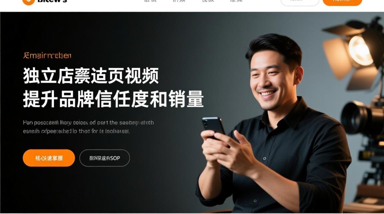 独立站落地视频怎么拍