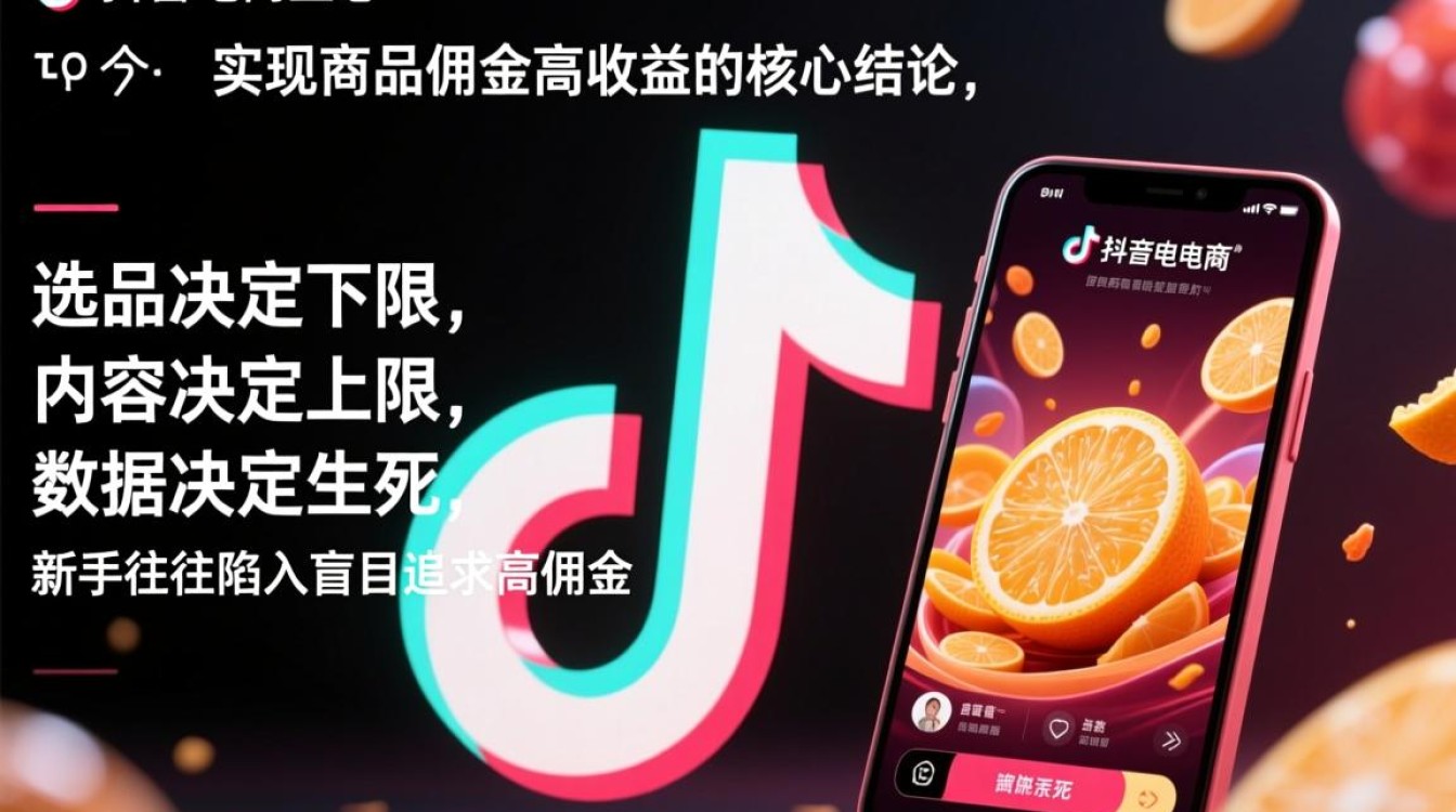 抖音商品佣金怎么运营