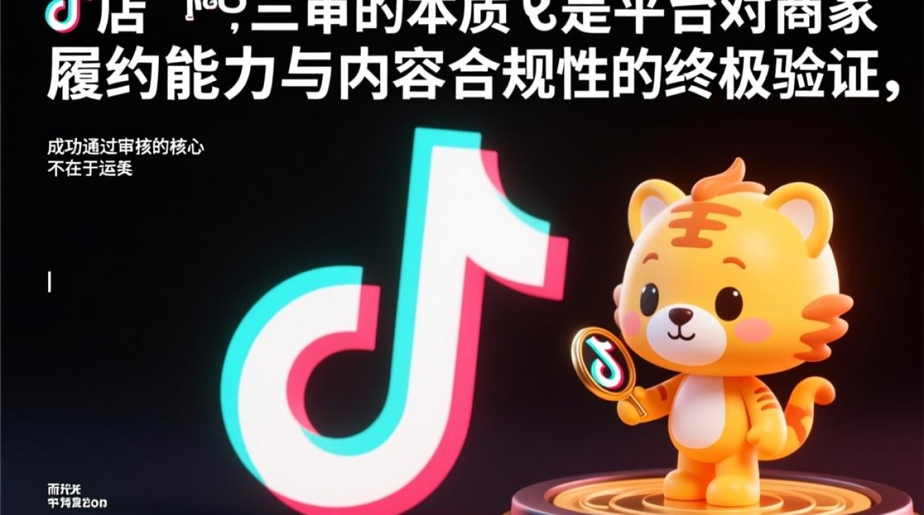 TikTok小店怎么过三审