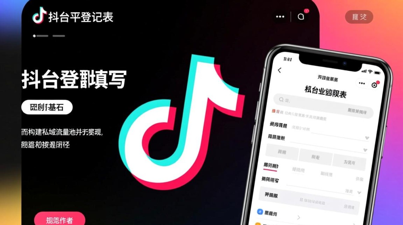 抖音平台登记表怎么填写