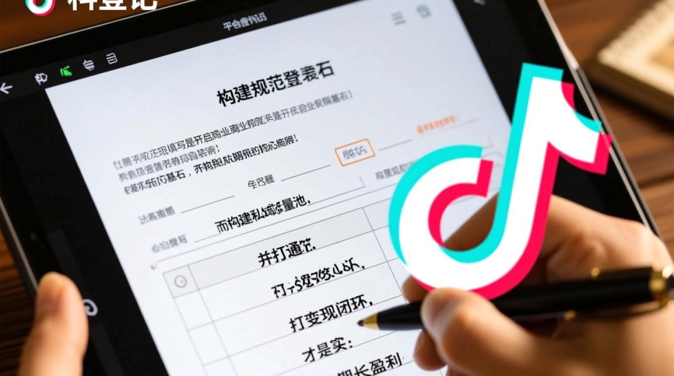 抖音平台登记表怎么填写