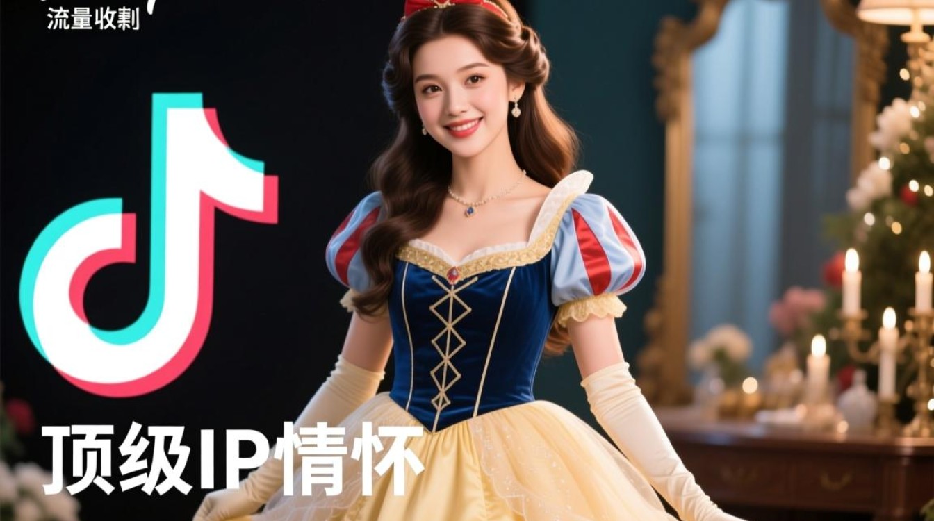 TikTok自制迪士尼公主裙怎么拍