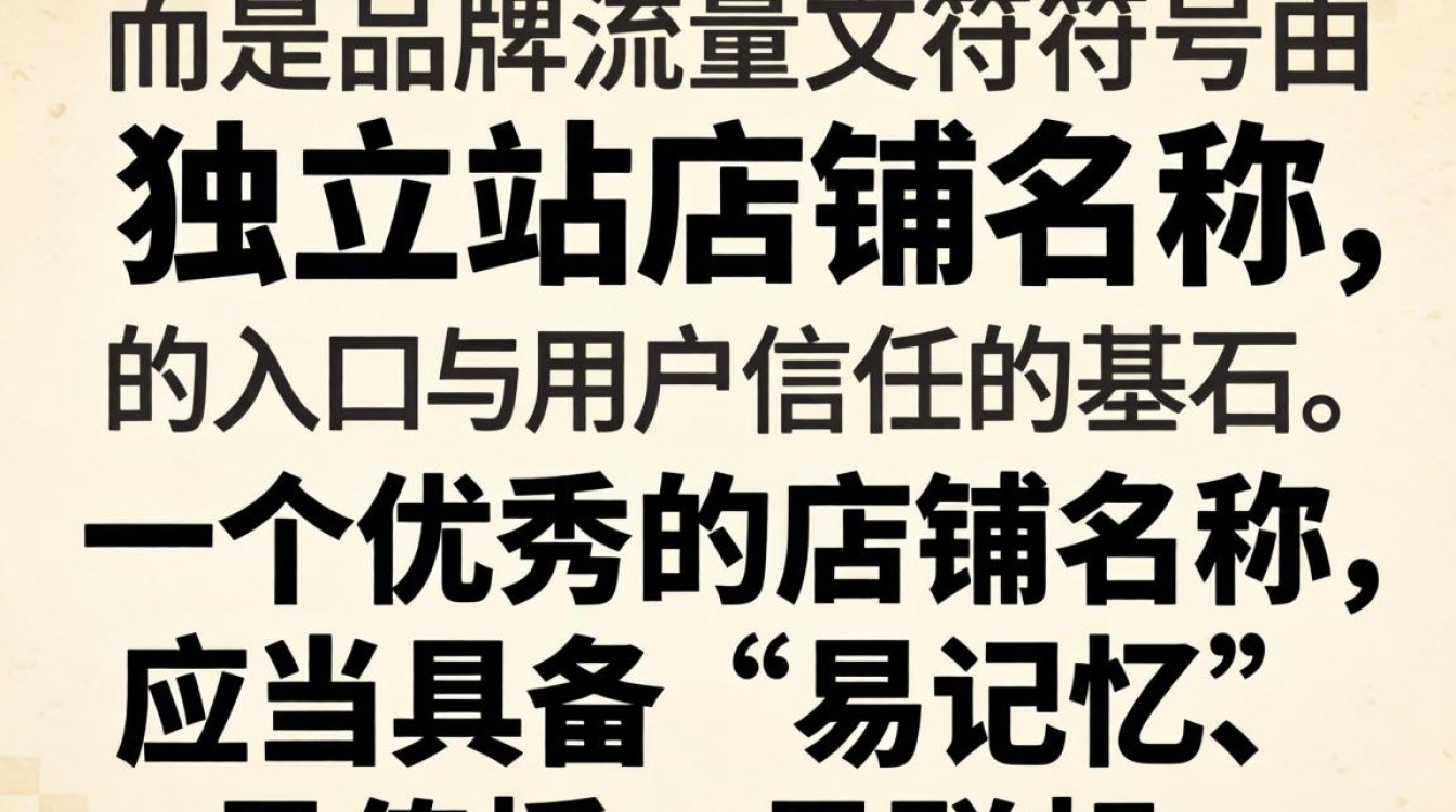 独立站店铺起名技巧有哪些