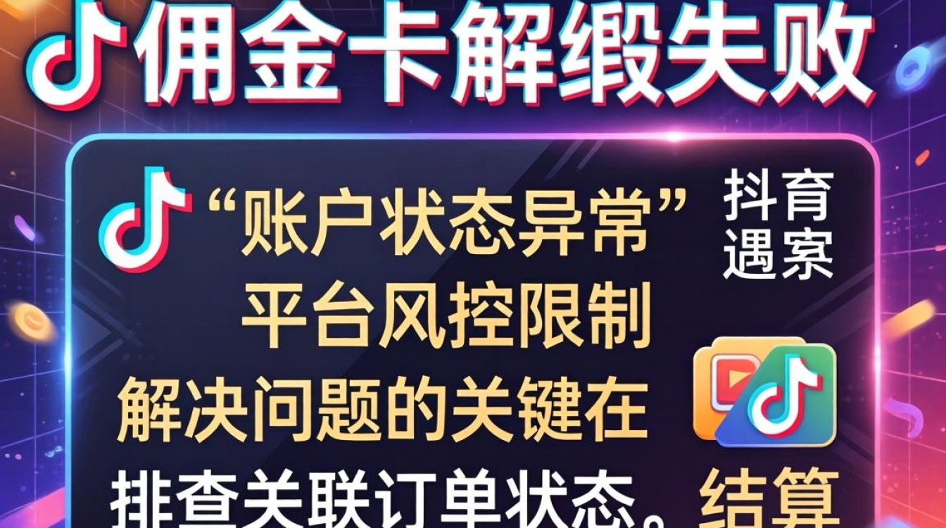 佣金卡解绑失败原因及解决方法