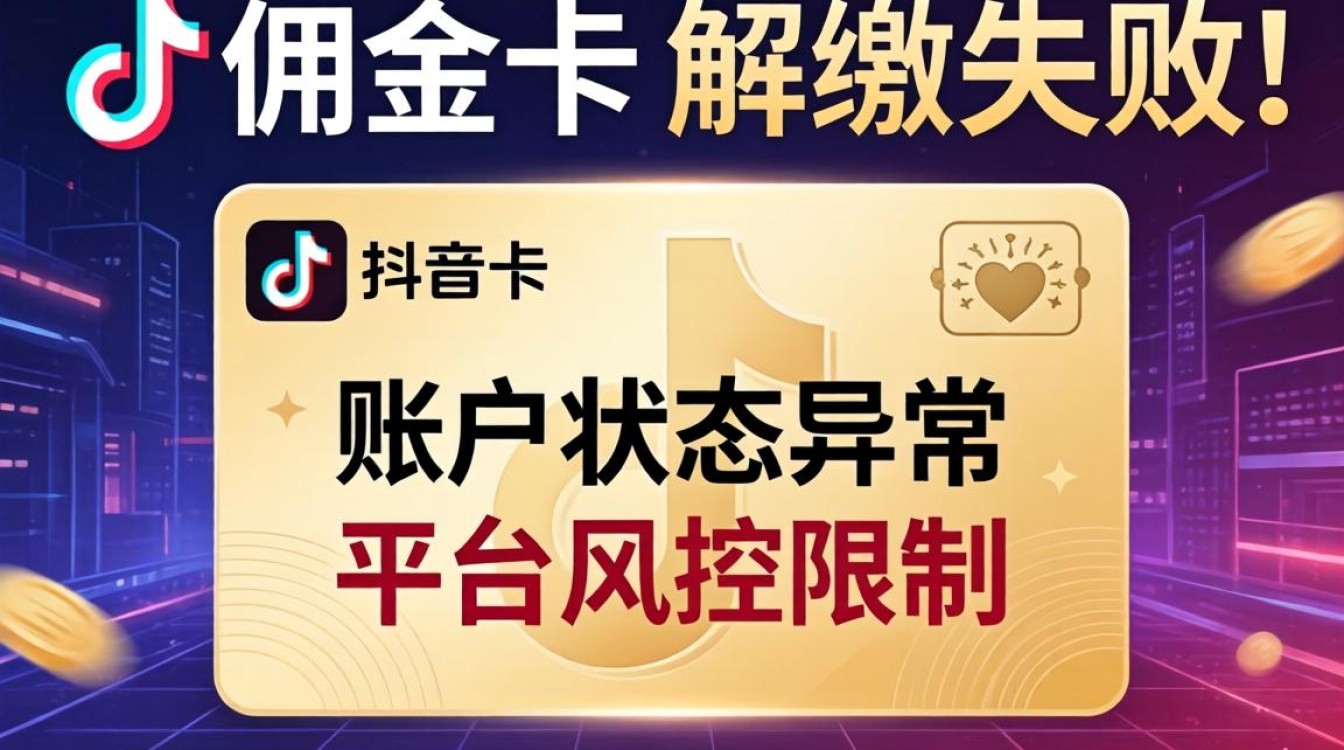 佣金卡解绑失败原因及解决方法