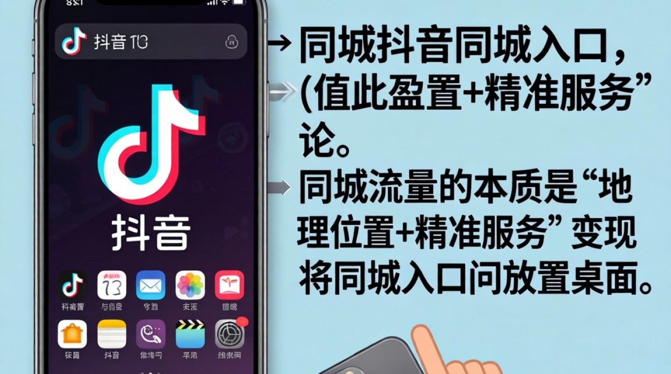 抖音桌面上怎么显示同城