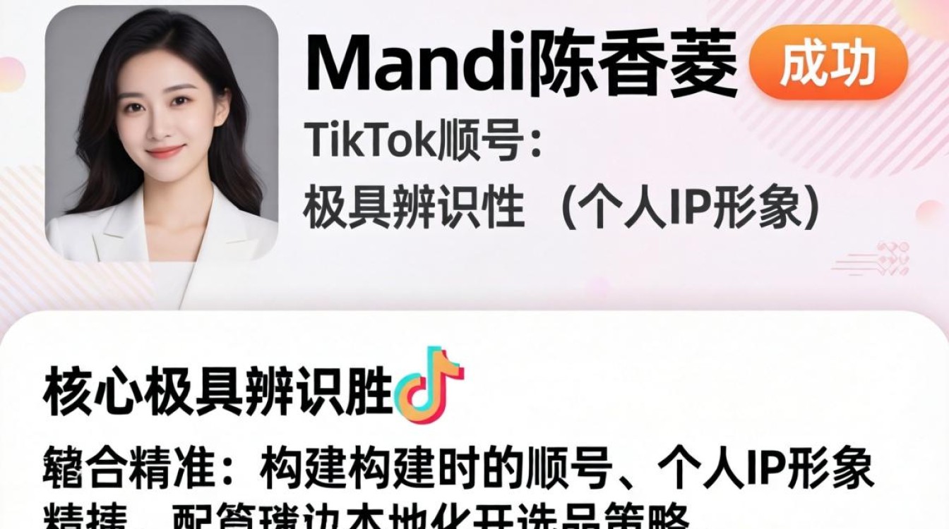 mandi陈香菱tiktok账号拆解