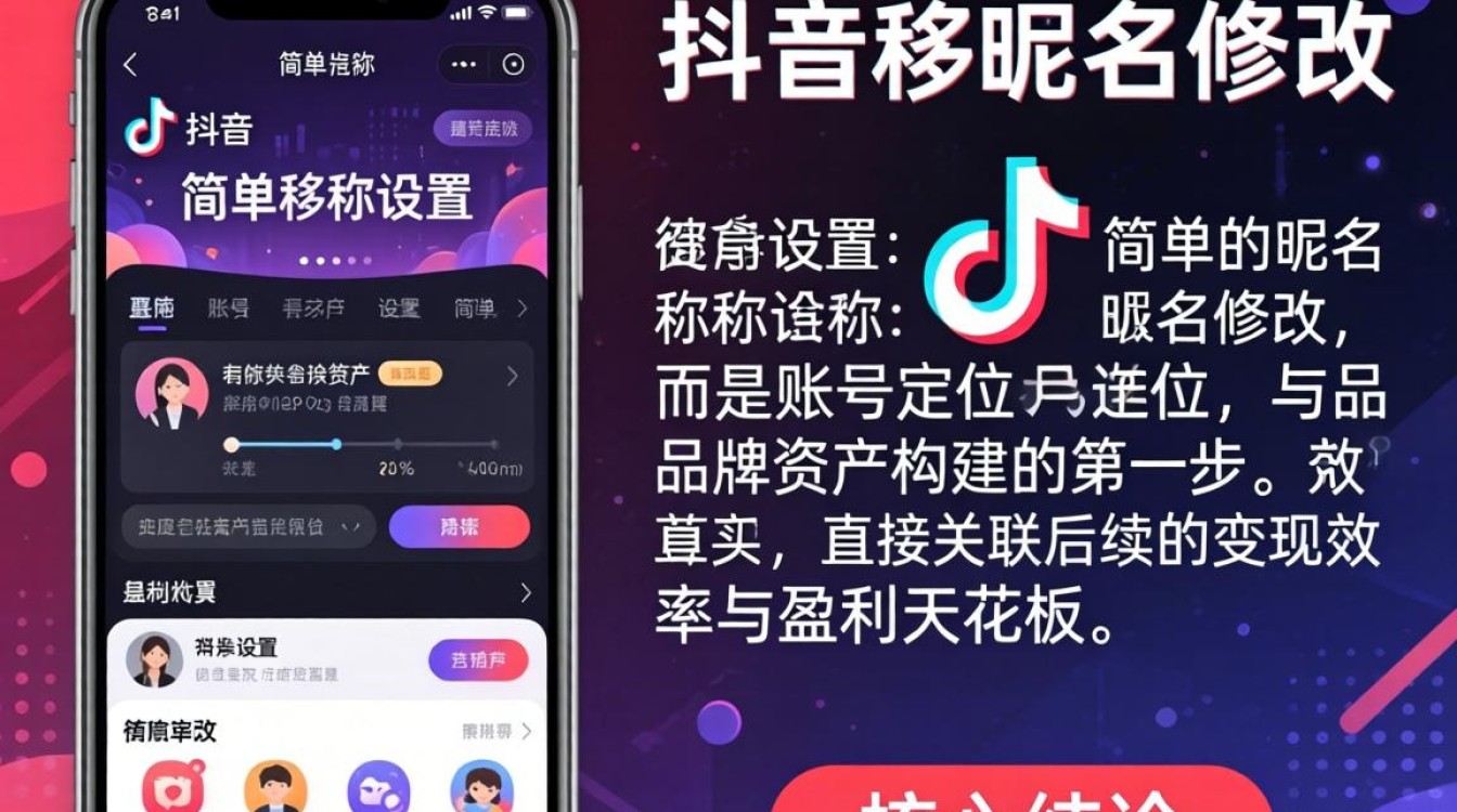抖音移动的名字怎么弄