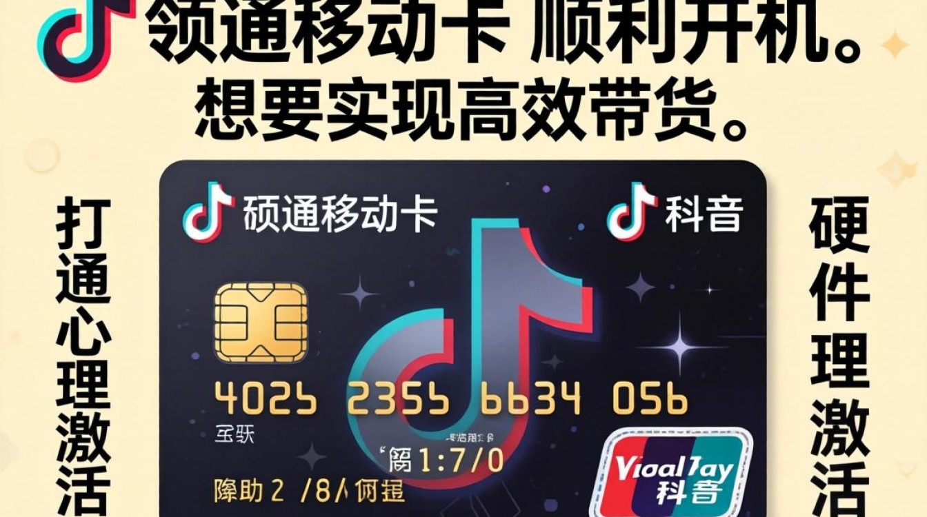 抖音领的移动卡怎么开机