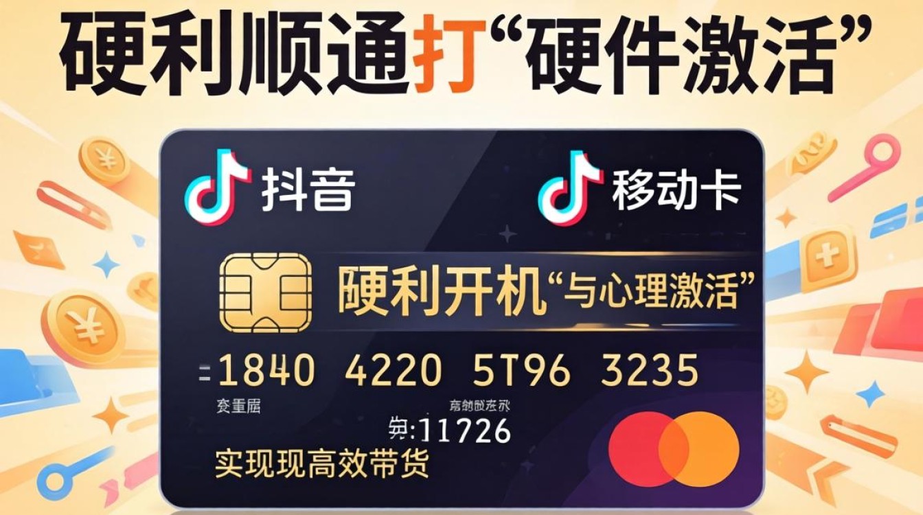 抖音领的移动卡怎么开机