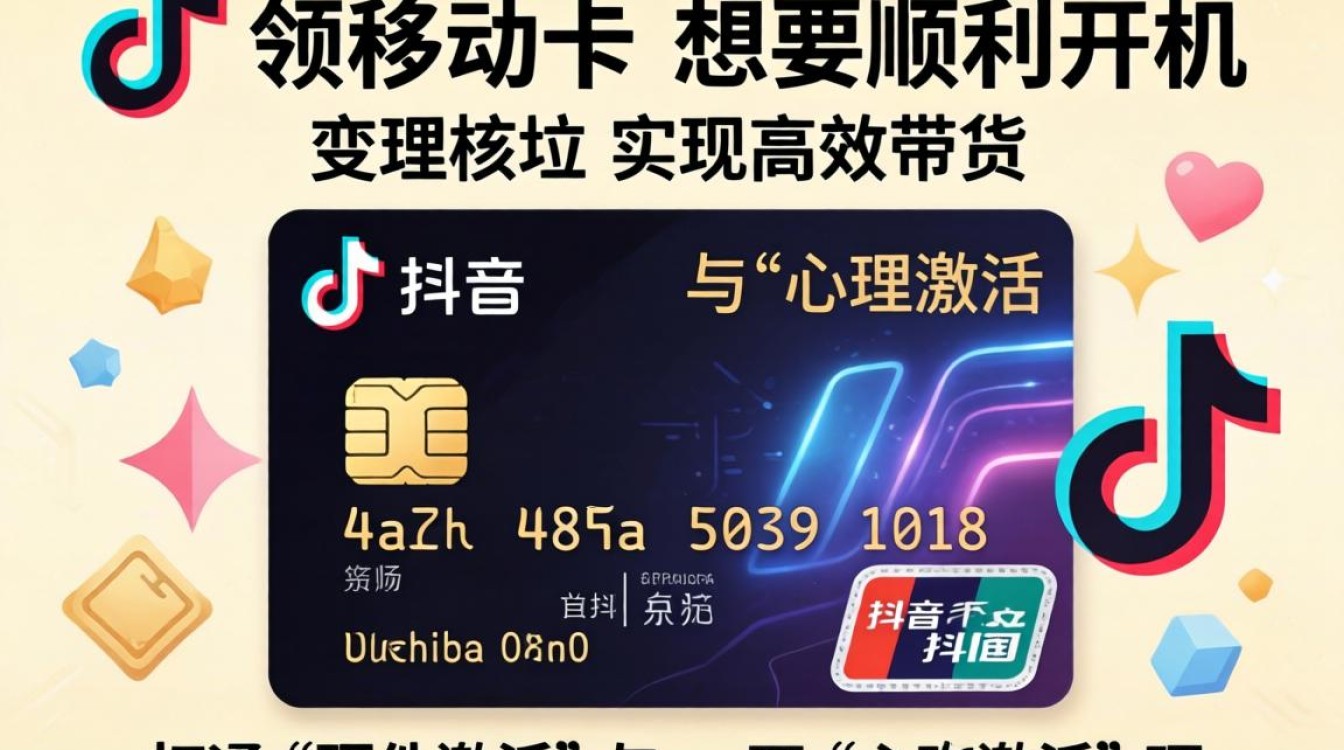 抖音领的移动卡怎么开机