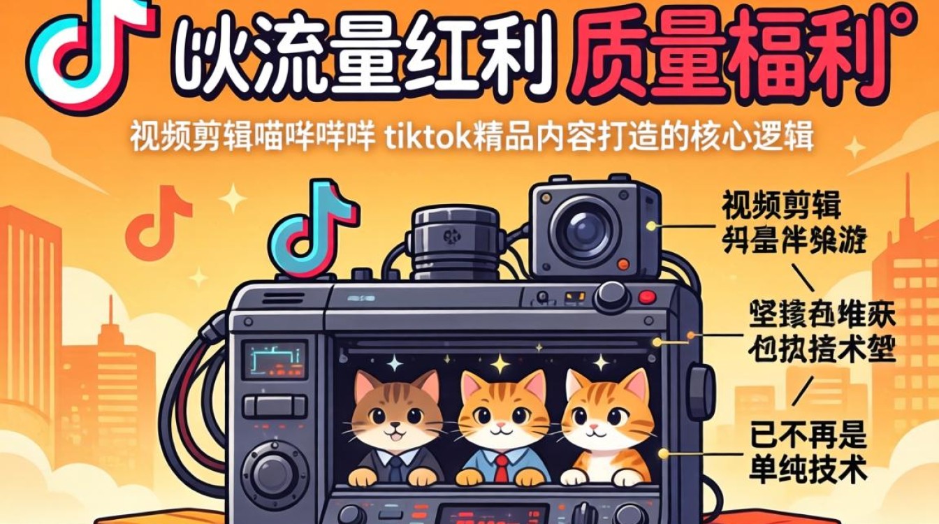 视频剪辑喵喵喵喵tiktok怎么做