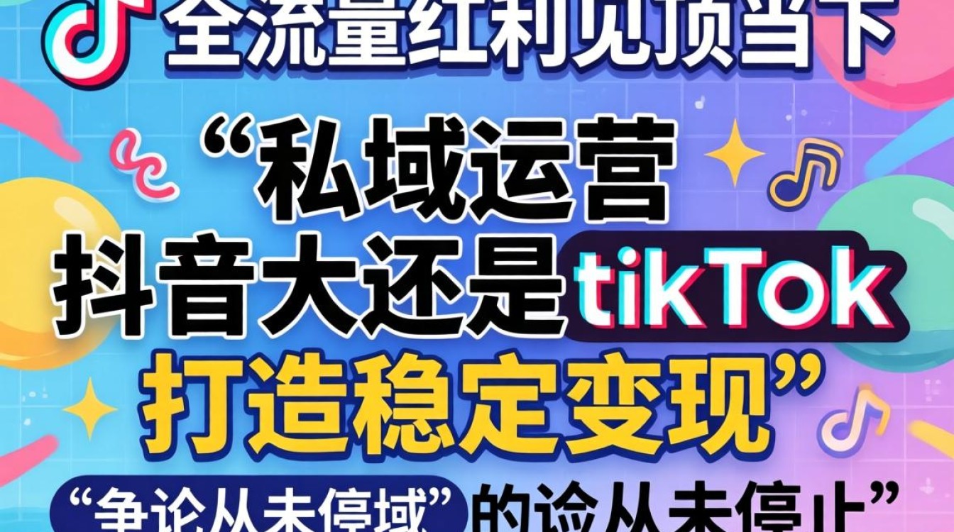 抖音大还是tiktok?私域运营如何打造稳定变现模式 私域运营如何打造稳定变现模式