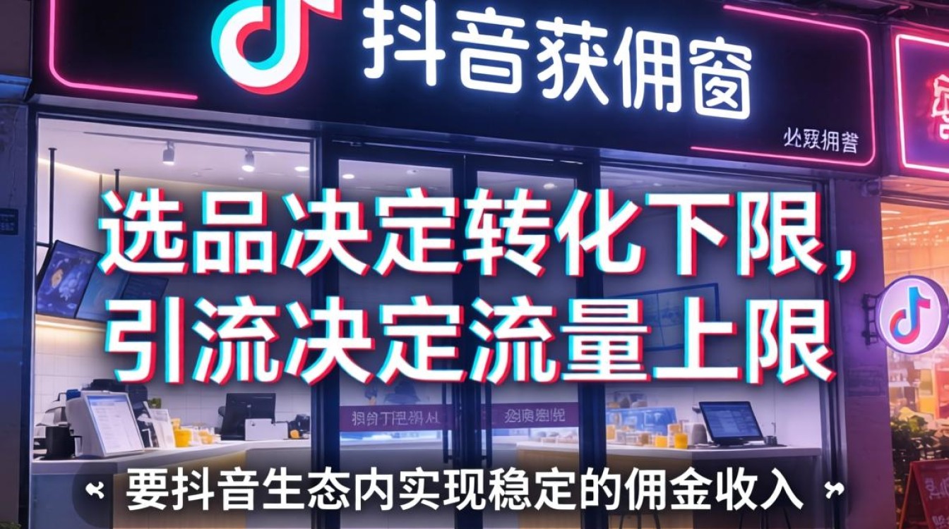 抖音橱窗带货佣金怎么算