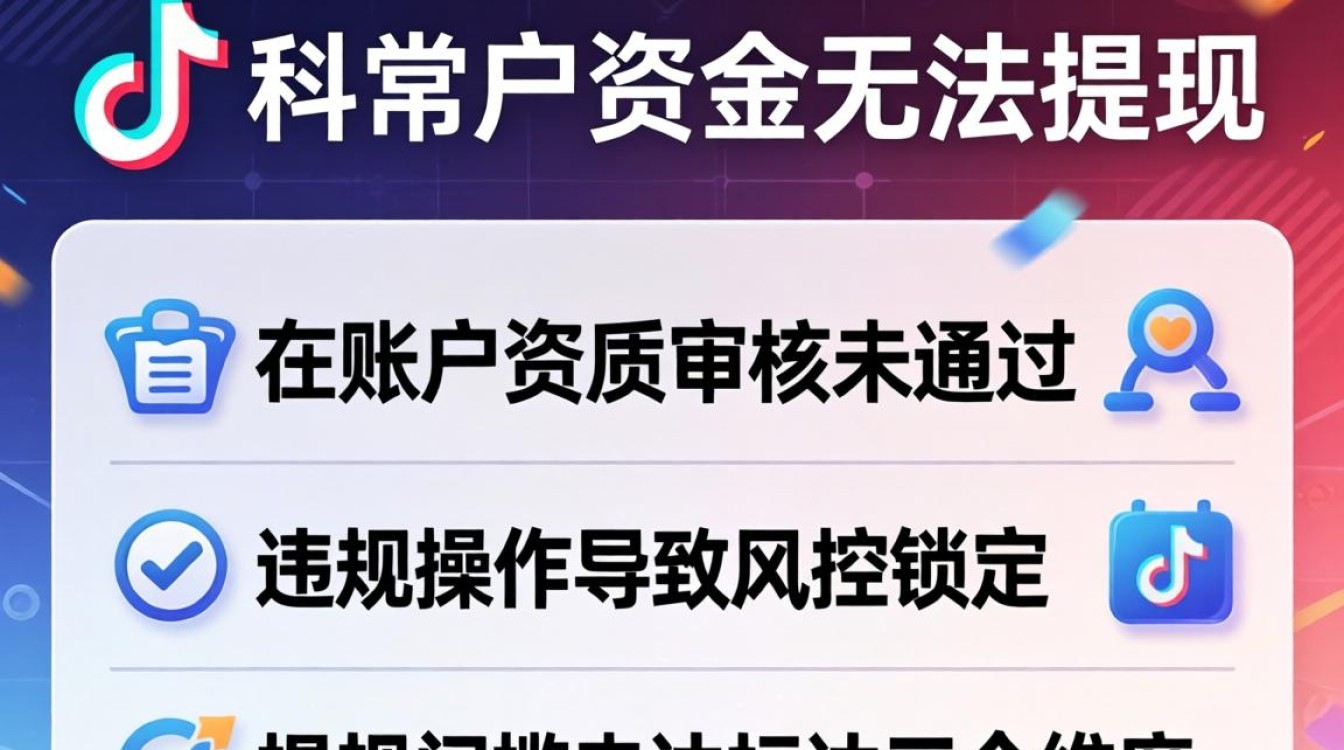 抖音余额提现失败是什么原因