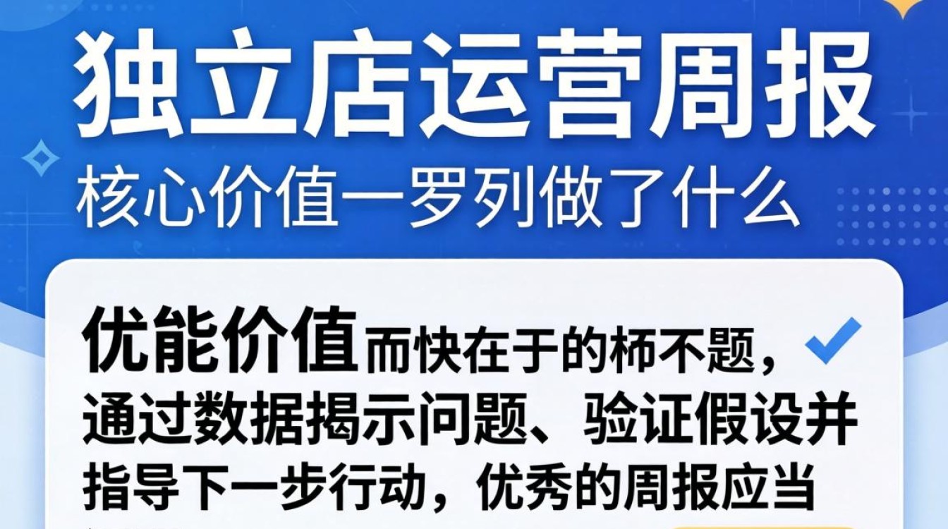 独立站运营周报模板哪里有