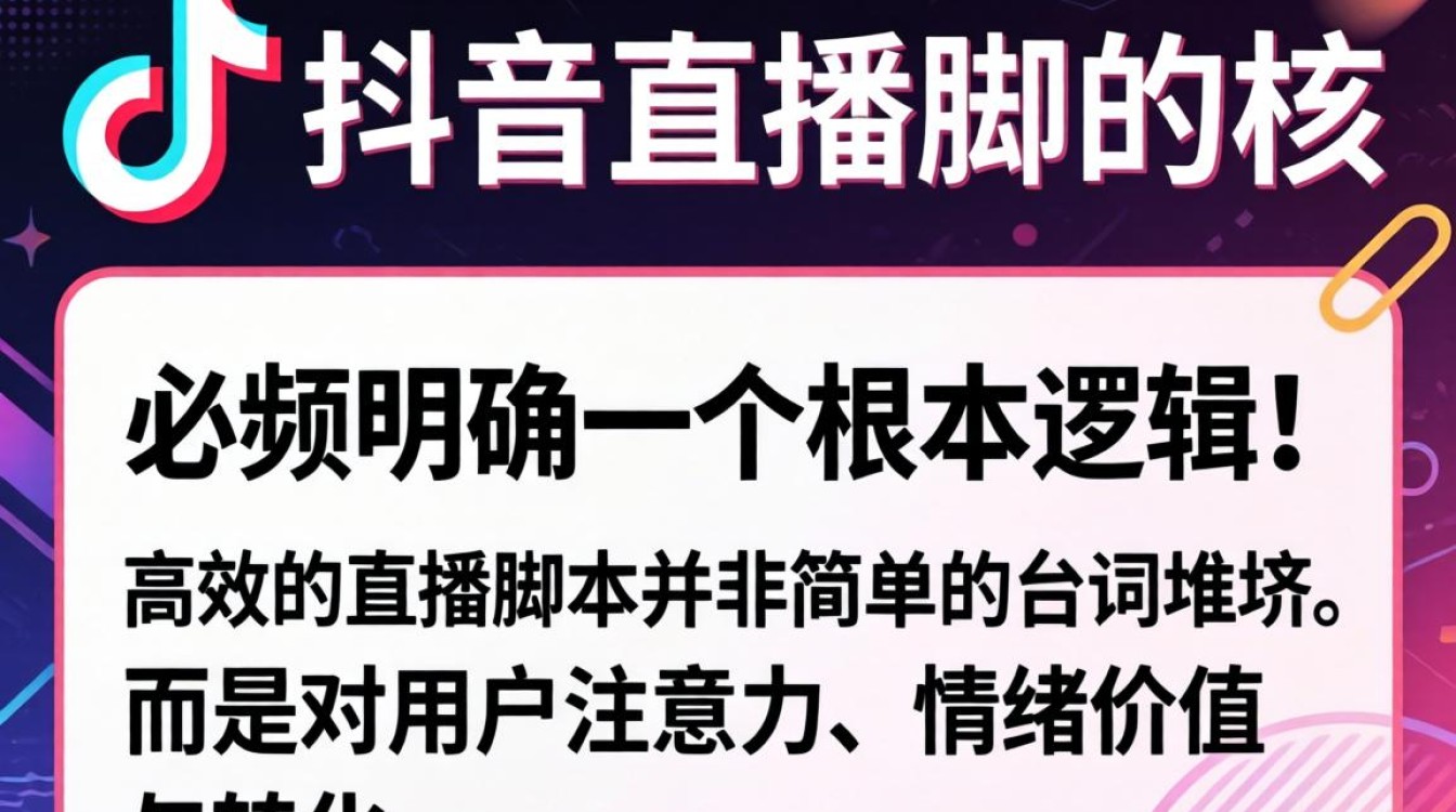 抖音直播脚本怎么写才能留住人