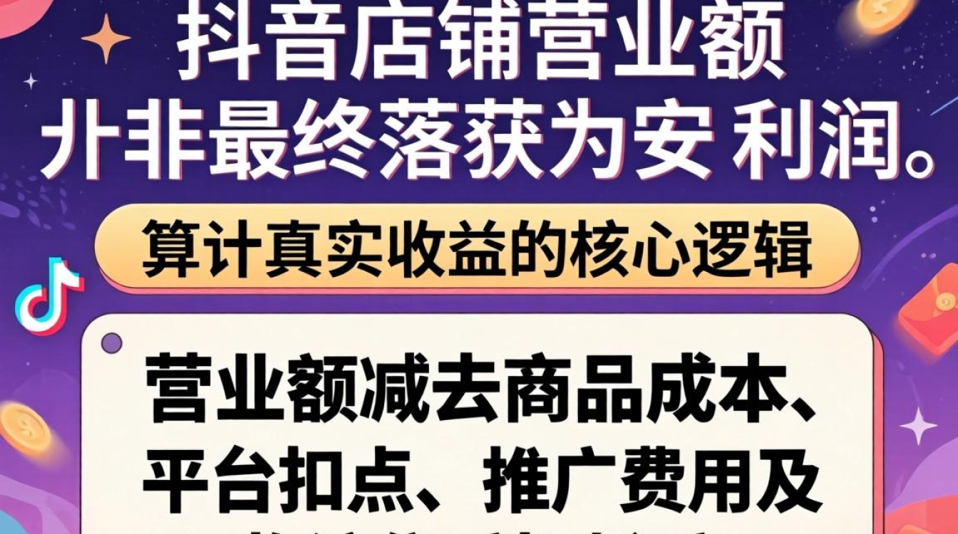 抖音店铺营业额怎么算钱