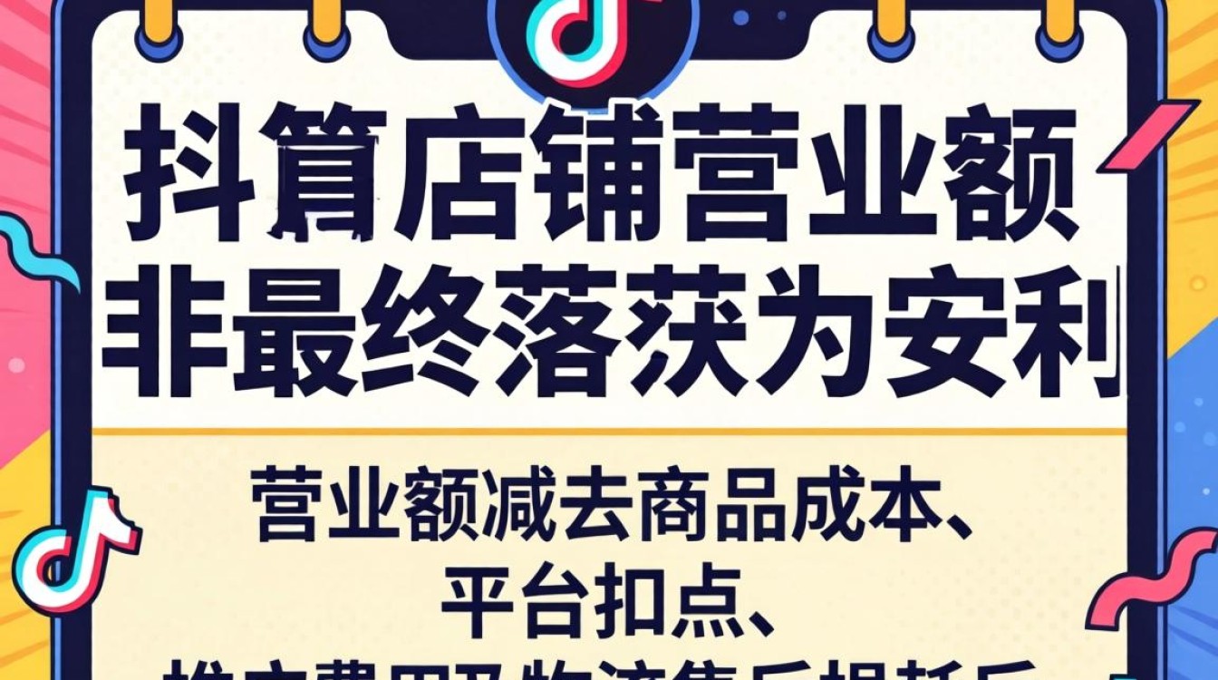 抖音店铺营业额怎么算钱