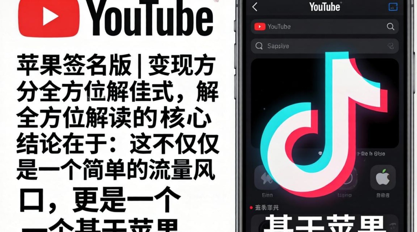 YouTube苹果tiktok签名版如何变现