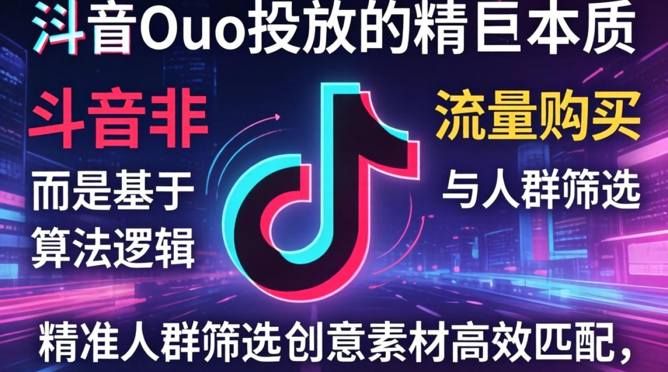 抖音Dou投放教程实战技巧