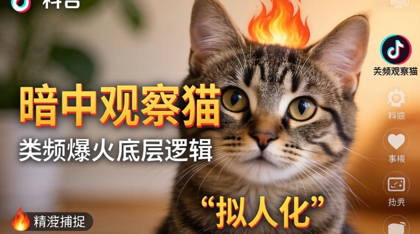 TikTok暗中观察猫怎么拍