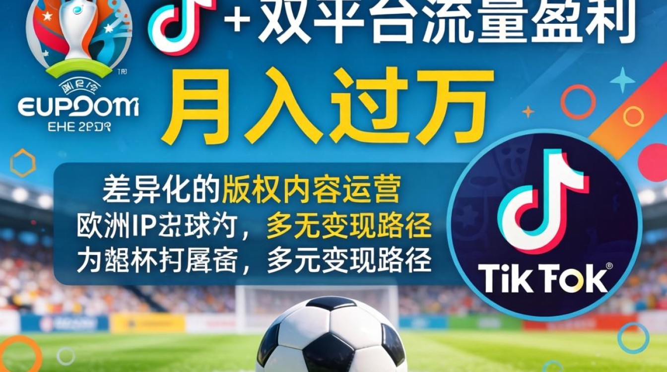 抖音欧洲杯版权tiktok变现技巧