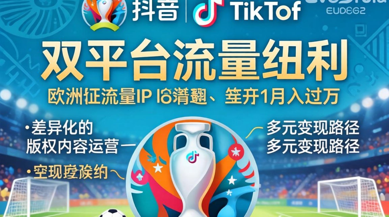 抖音欧洲杯版权tiktok变现技巧