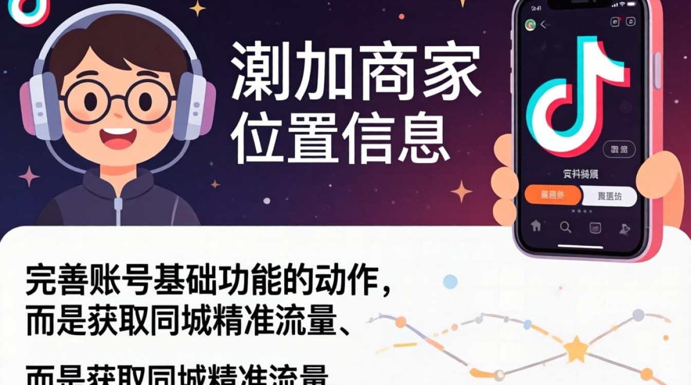 抖音怎么加商家位置信息