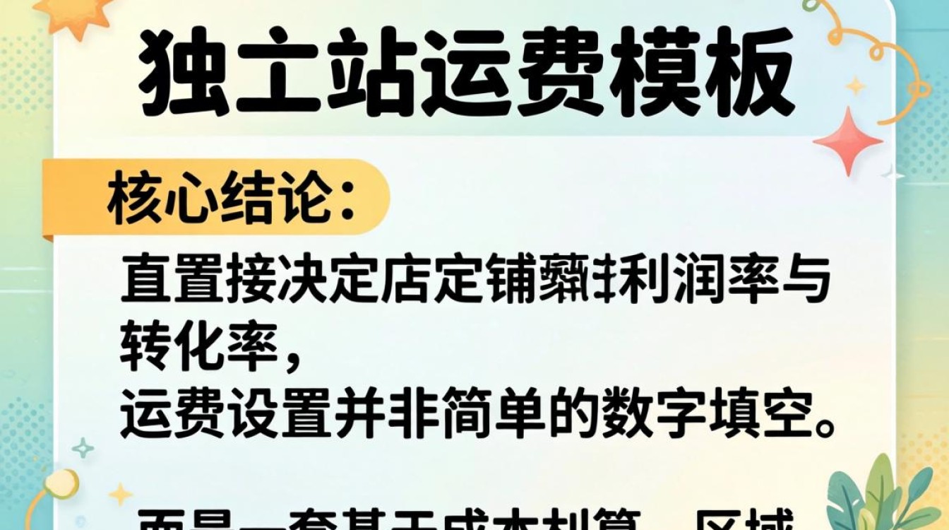 独立站怎么添加运费模板