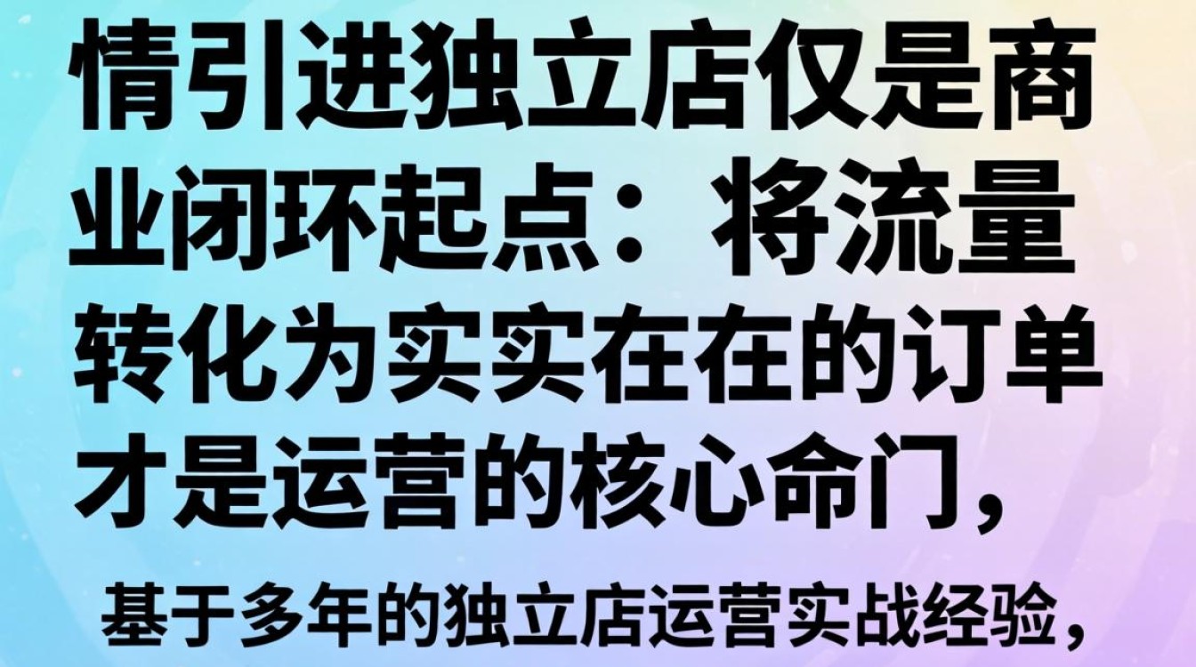 独立站引流转化率提升方法