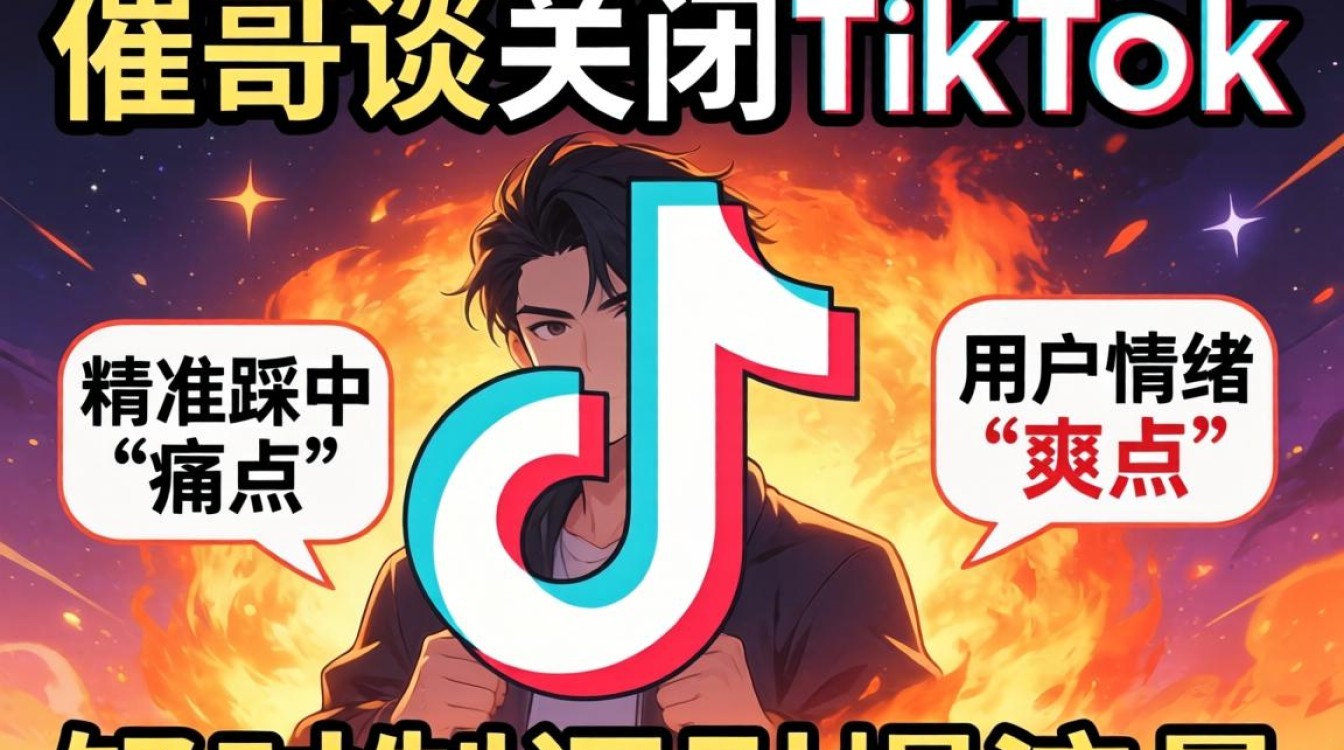 催哥谈关闭tiktok爆款案例解析