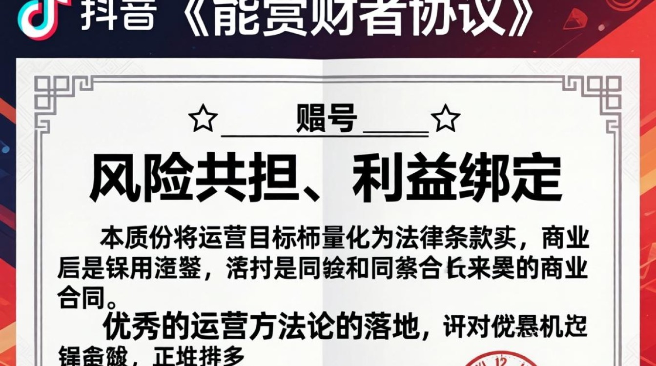 抖音账号对赌协议怎么写