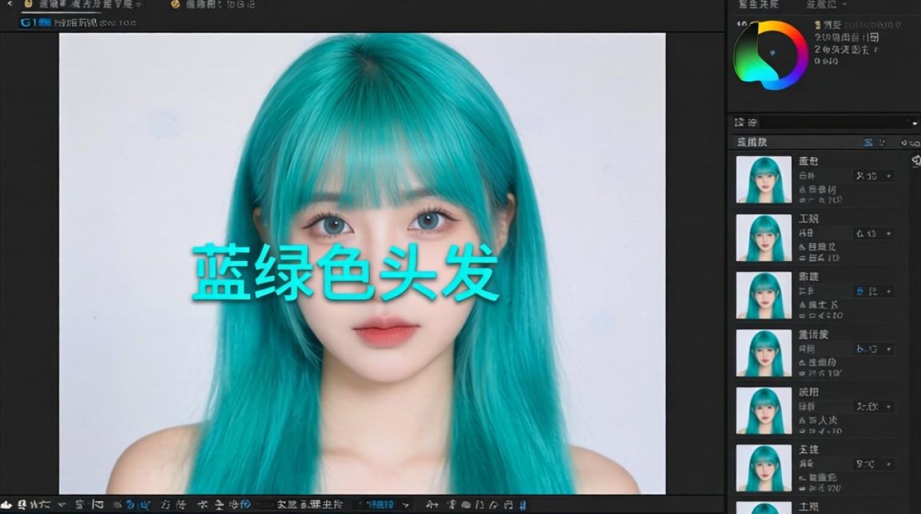 蓝绿色头发tiktok工具对比推荐