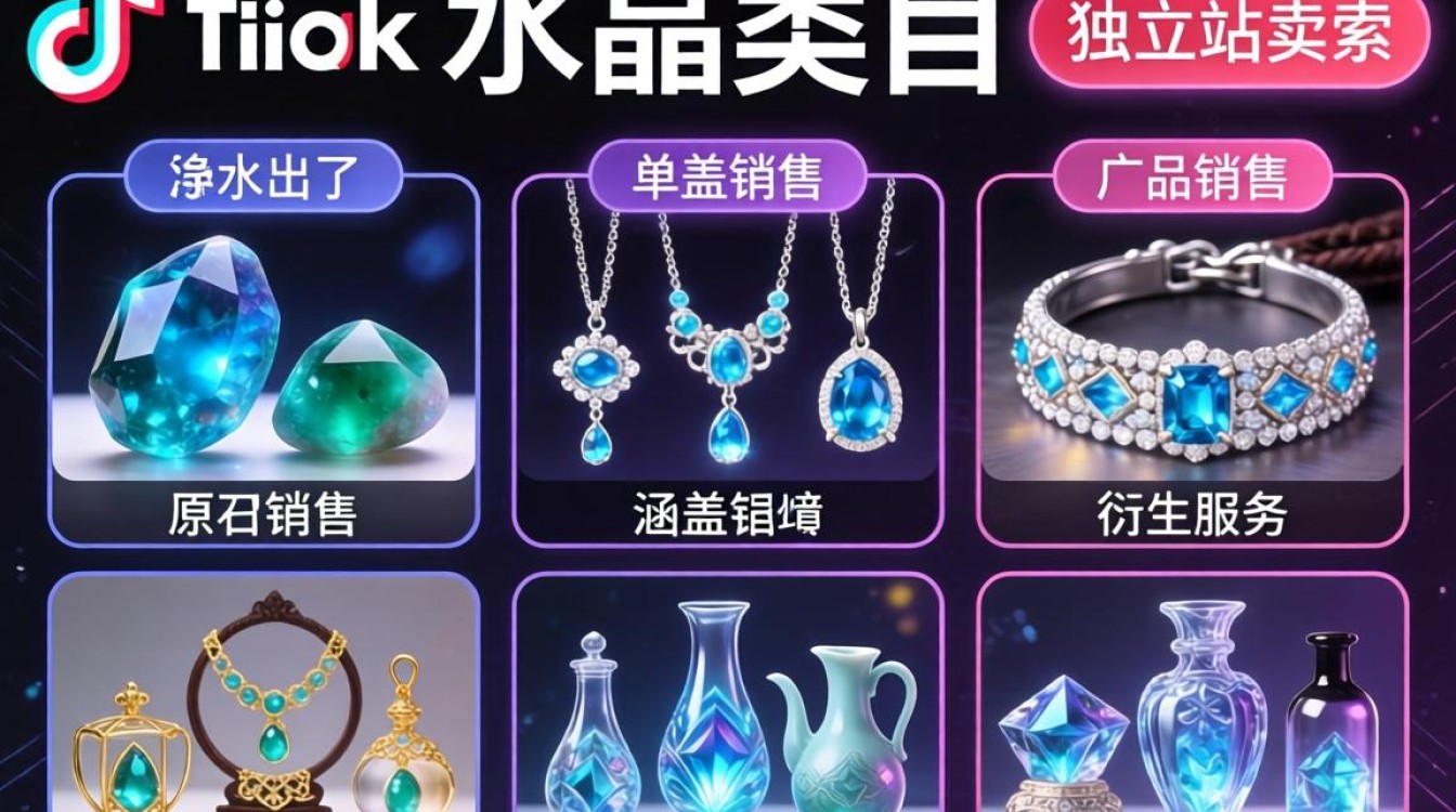 水晶类目怎么在TikTok开店卖货