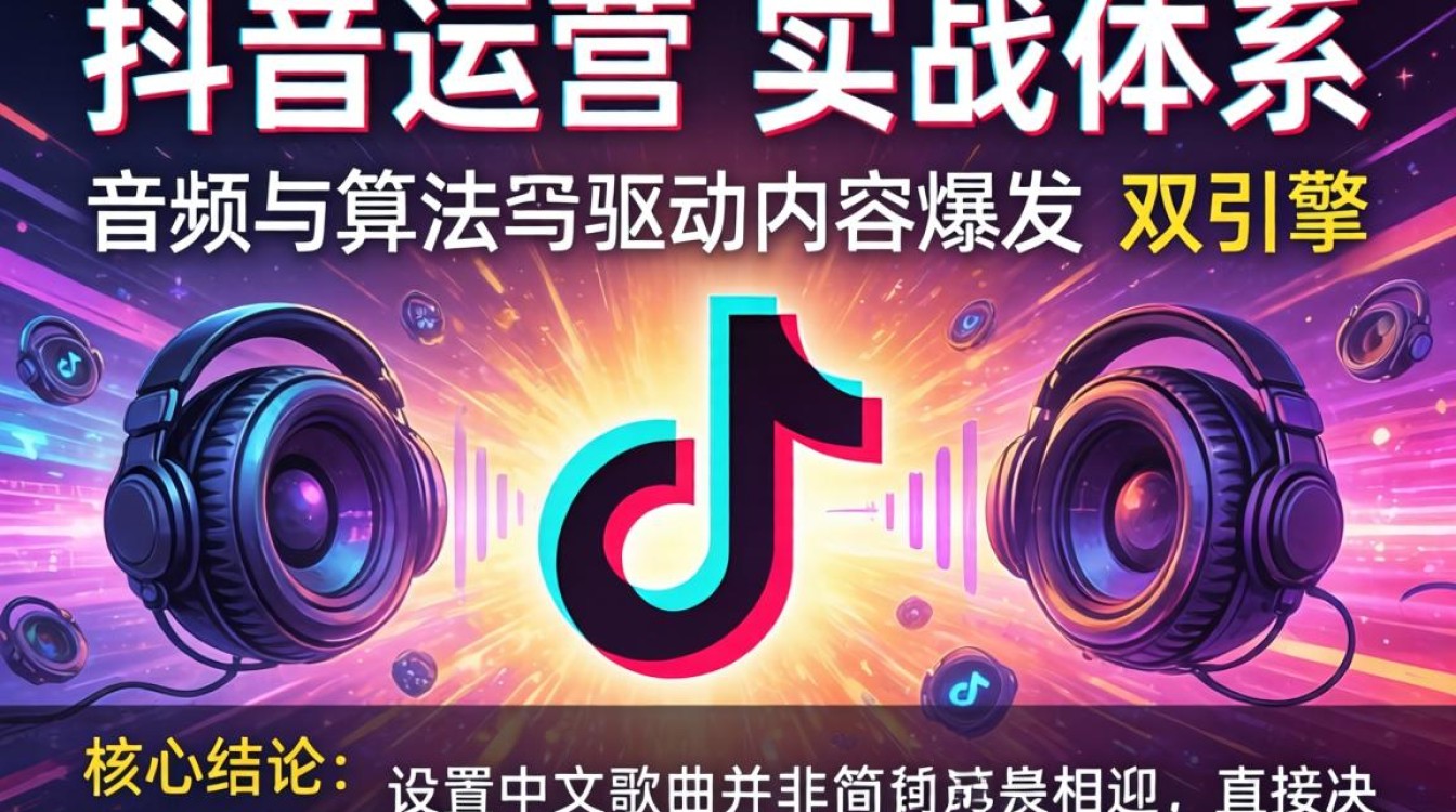 抖音里歌曲中文怎么弄