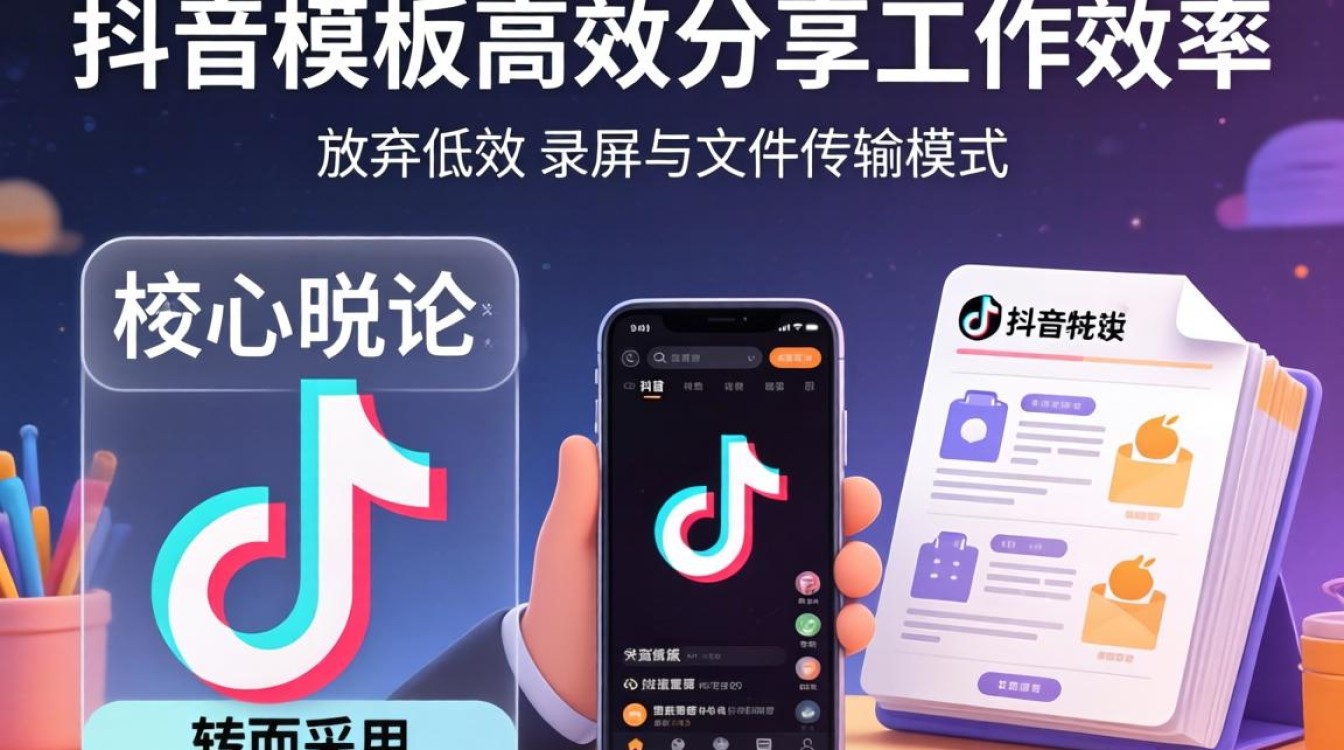 怎么把抖音模板给别人看