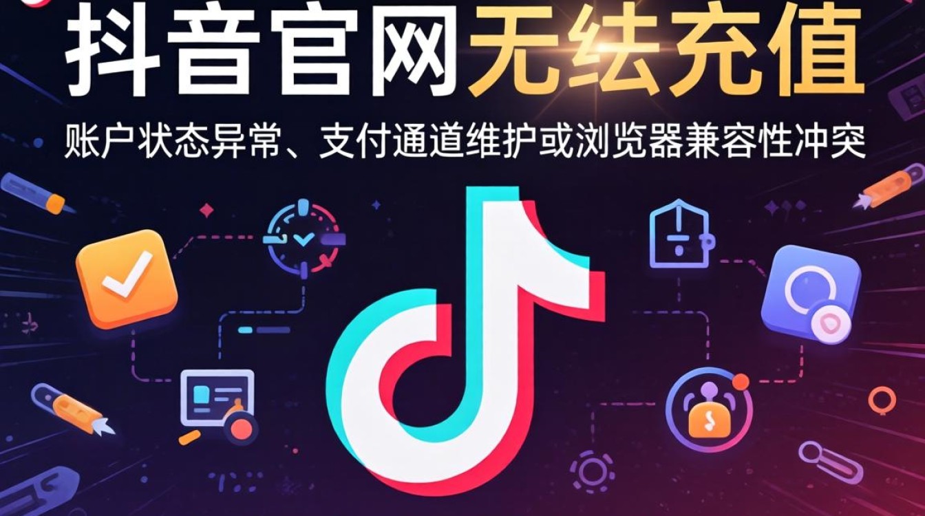 抖音官网充值不了怎么回事